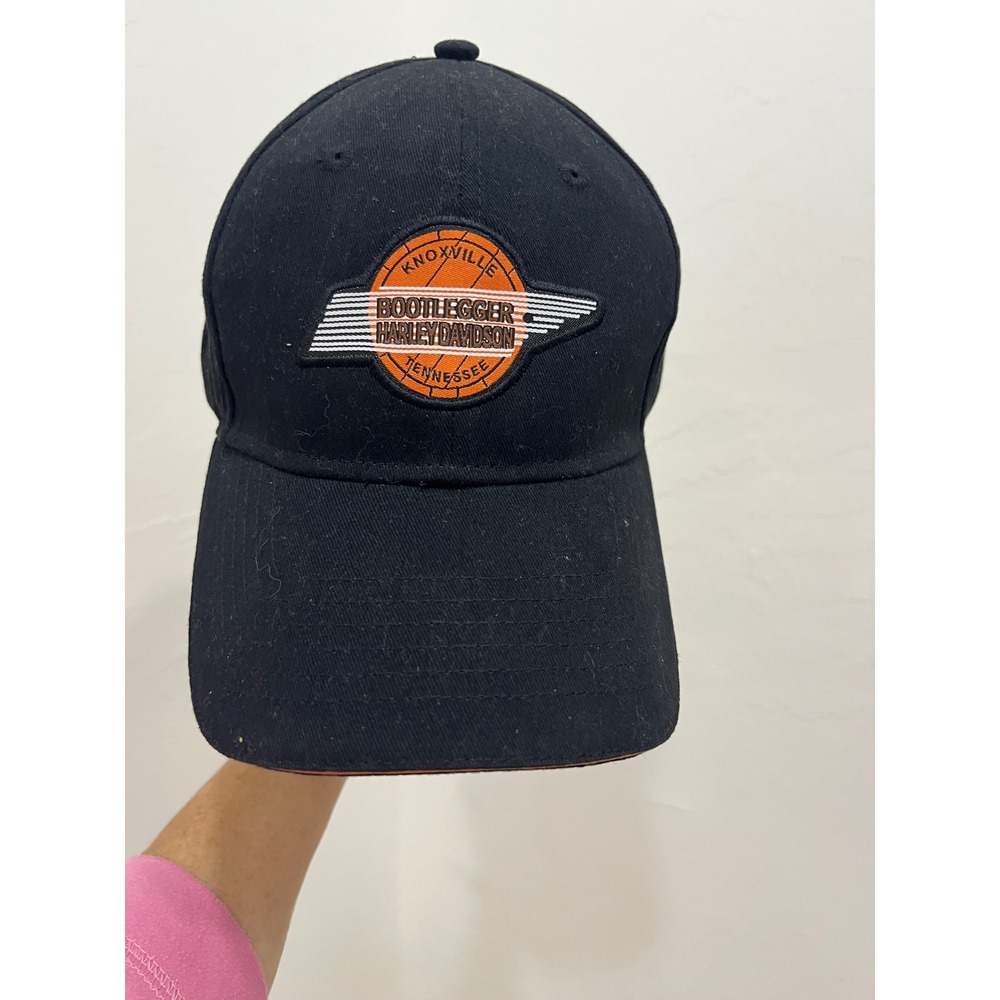 Harley-Davidson Hat Mens OSFA Black Good Bootlegger Knoxville Tennessee Cap